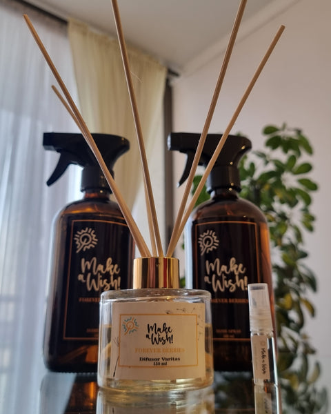 Pack "Rociando alegría": 1 Difusor varitas 150 ml + 6 varitas de ratán + 2 Home Spray 500 ml + 1 muestra de regalo  + ENVÍO GRATIS
